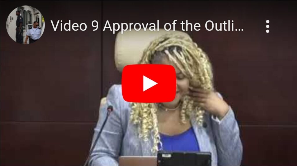 Video 9 Approval of the Outline Agreement ENNIA SXM St Maarten Parliament Daryll York Sjamira Roosburg