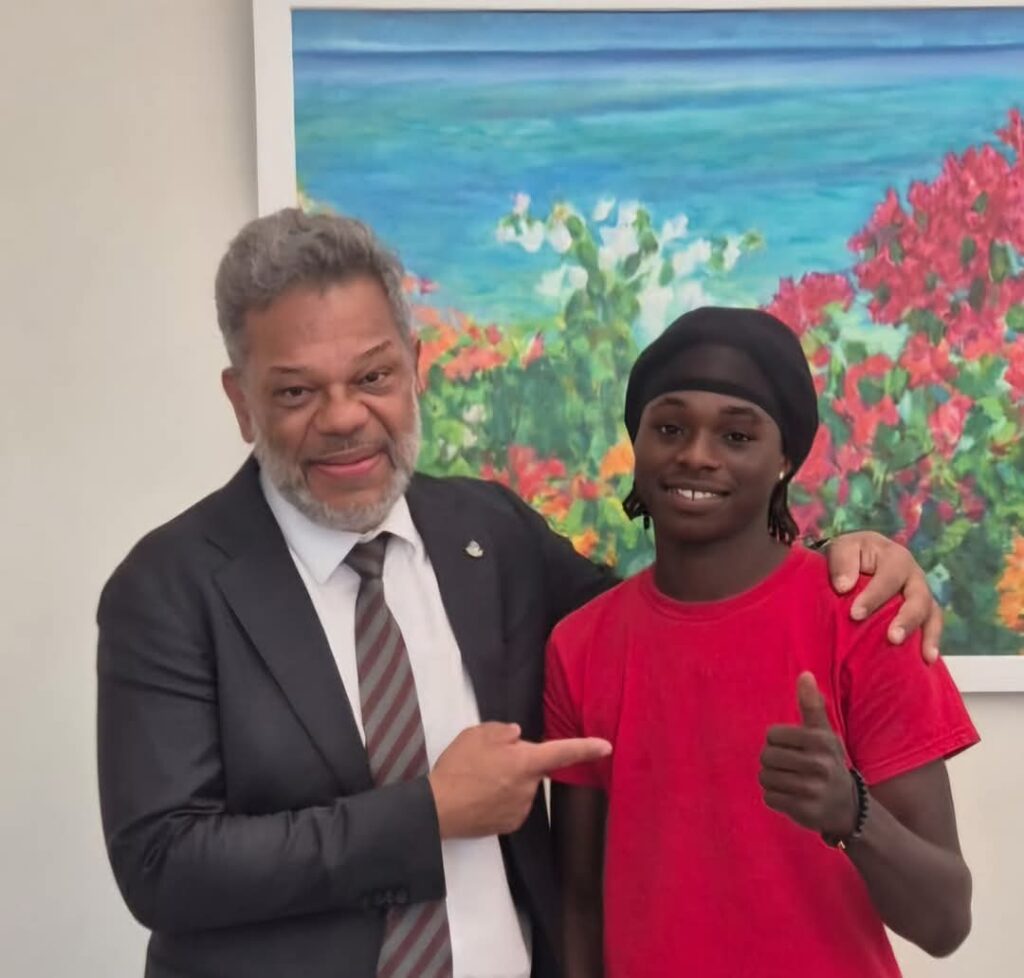 Young Entrepreneur Kenneth Cook Meets Prime Minister Mercelina