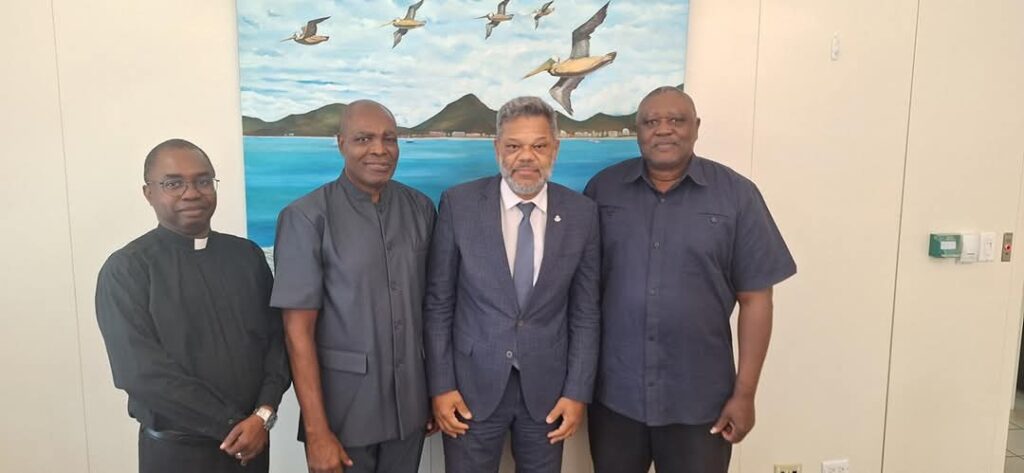 Prime Minister Dr. Luc Mercelina Welcomes Christian Pastors for Courtesy Visit 