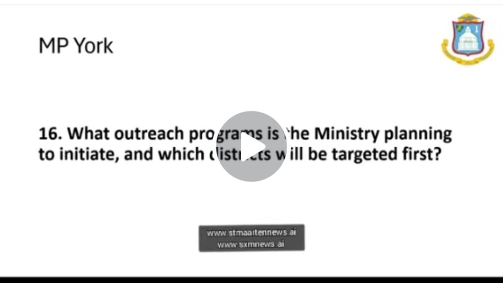 Video 8 Minister Richinel Brug Continuation Parliament Mental Health Care Sint Maarten St Maarten