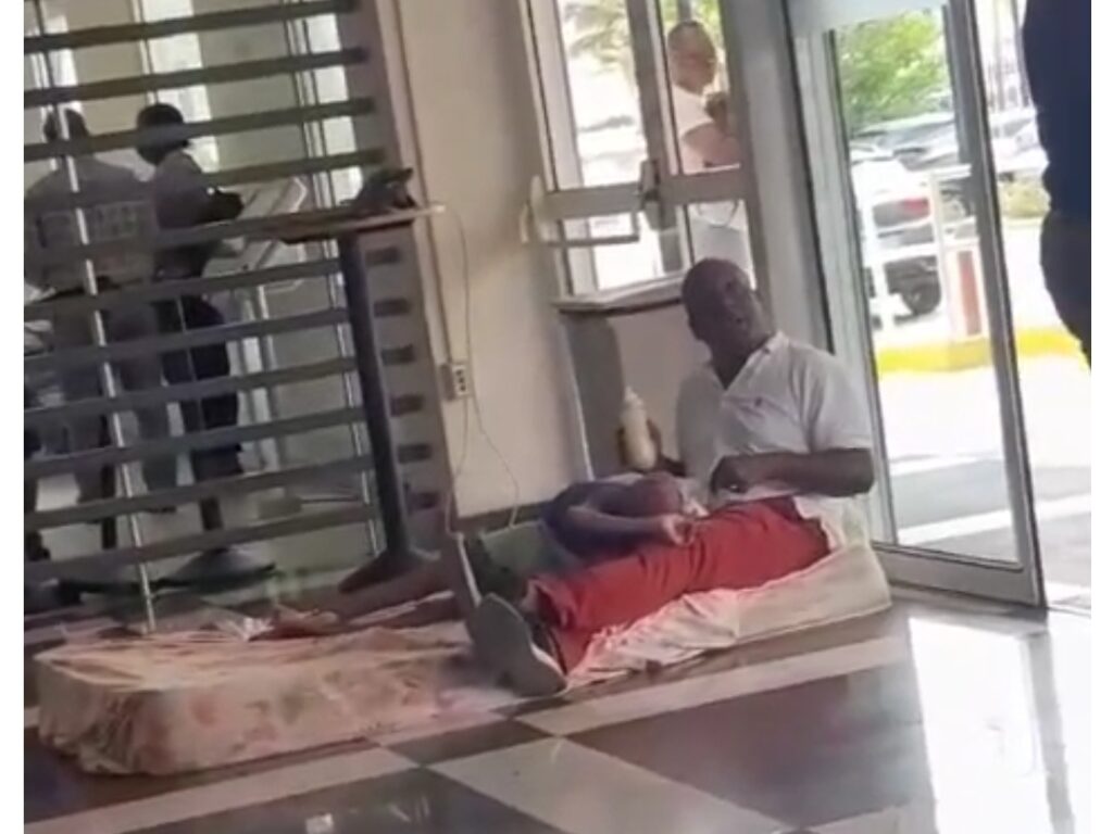 Video Happening Now Man Staging "Sleep in" Protest In Dutch St Maarten Government Administration Building