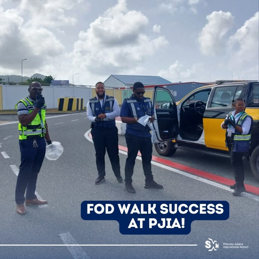 Teamwork in Action FOD Walk Success at PJIAE! Sxm St Maarten